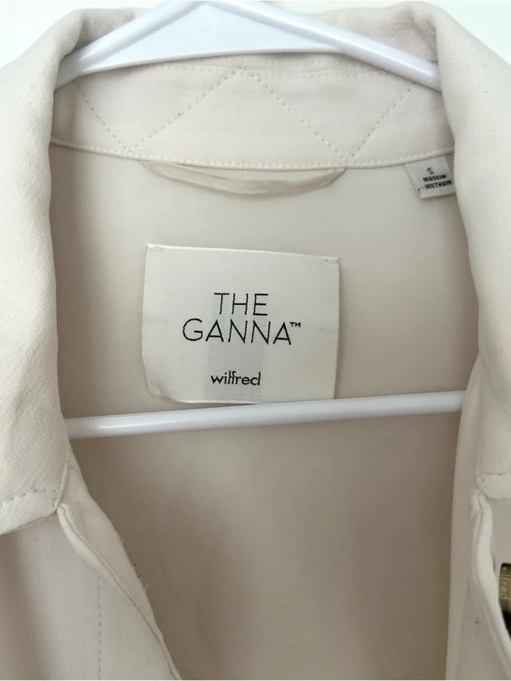 Wilfred Cream Collared Shacket - Picture 8 of 9